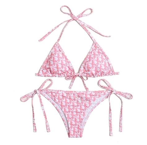 pink dior bikini set|Christian Dior Bikinis .